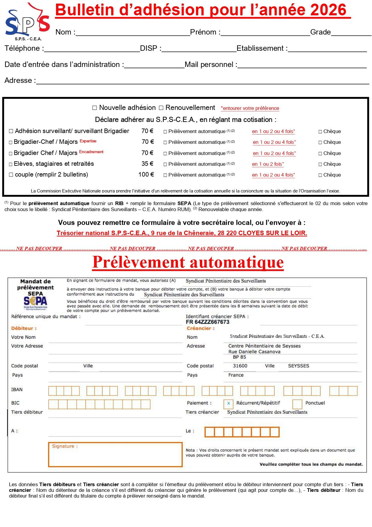 Bulletins d adhesions 2026 pdf page 0001