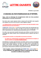 Lettre ouverte directeur