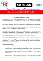 Melun reponse a cgt