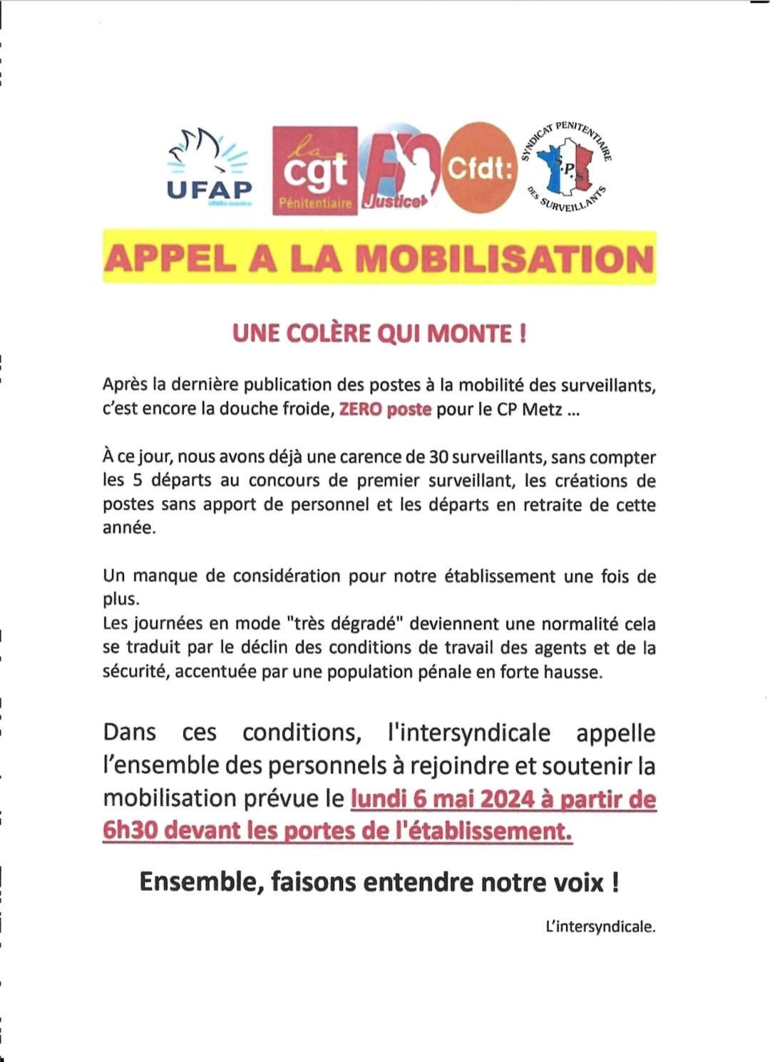 Tract interregional appel a mobilistation